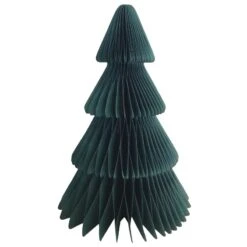 Green Christmas Tree Honeycomb Centrepiece 20cm