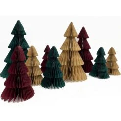 Navy Christmas Tree Honeycomb Centrepiece 35cm -Decorations Shop 8846862 2 800x800 1