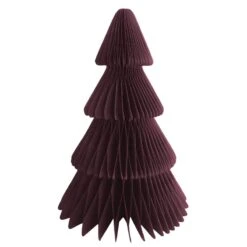 Red Christmas Tree Honeycomb Centrepiece 35cm