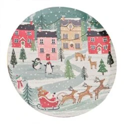 Merry Little Christmas Dinner Plates 25cm 8 Pk