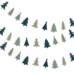 Christmas Tree Nordic Noel Bunting Banner 5m