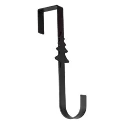 Christmas Black Nordic Noel Wreath Hanger 29cm X 7cm