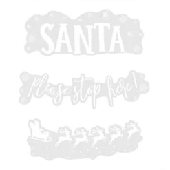 Christmas Stop Here! Santa Window Sticker