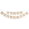 Rustic Christmas Hessian Bunting Banner 2.5m