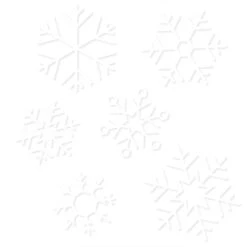 Snowflake Rustic Christmas Window Stickers 24 Pk