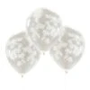 Rustic Christmas Confetti Latex Balloons 30cm 5 Pk