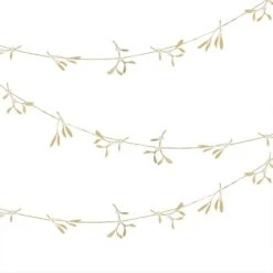 Mistletoe Rustic Red Christmas Garland 5m