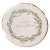 Merry Christmas Rustic Red Christmas Dinner Plates 25cm 8 Pk