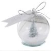 Christmas Silver Glitter Place Card Holders 6cm 4 Pk