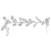 Christmas Silver Glitter Foliage Garland 1.75m