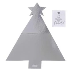Christmas Silver Glitter Grazing Board Platter 57cm X 40cm