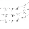 Christmas Silver Glitter Mistletoe Garland 5m