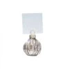 Silver Christmas Bauble Place Card Holders 4cm 6 Pk
