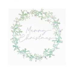Christmas Snow Place Like Home Lunch Napkins 17cm X 17cm 16 Pk