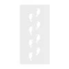 Christmas Elf Santa Friends Foot Print Stencil 2 Pk