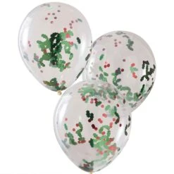 Christmas Traditional Touches Bundle Latex Balloons 30cm 5 Pk