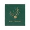 Christmas Traditional Touches Beverage Napkins 12.5cm X 12.5cm 16 Pk