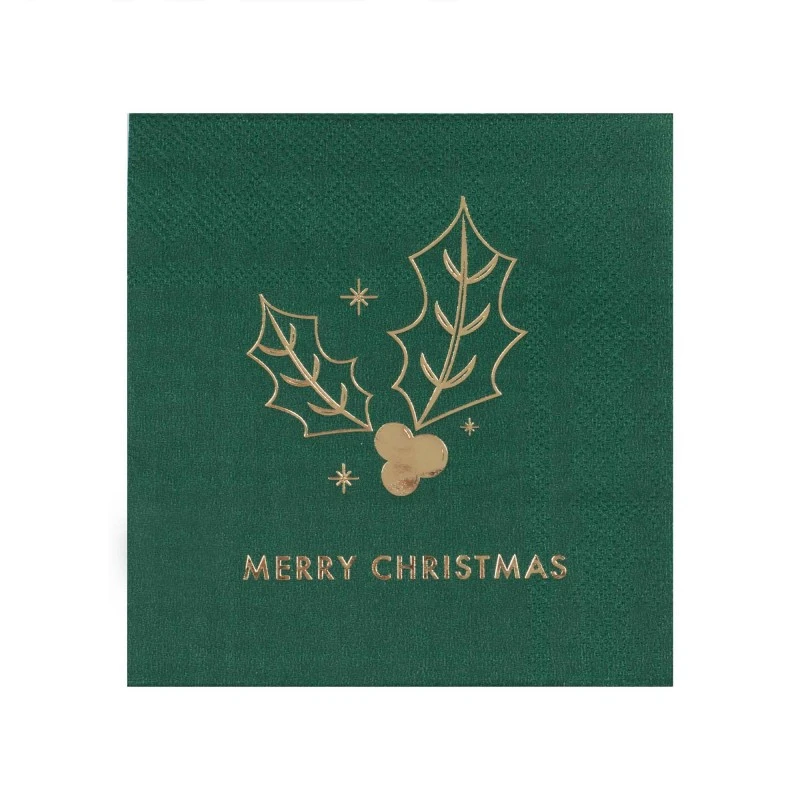 Christmas Traditional Touches Beverage Napkins 12.5cm X 12.5cm 16 Pk 1 Christmas Traditional Touches Beverage Napkins 12.5cm X 12.5cm 16 Pk