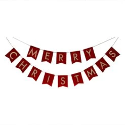 Merry Christmas Deck The Halls Bunting Banner 2m -Decorations Shop christmas banner
