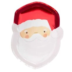 Christmas Silly Santa Banquet Plates 30cm X 23cm 8 Pk -Decorations Shop christmas banquet plates