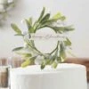 Christmas Snow Place Like Home Foliage Cake Topper