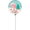 Merry Christmas Nostalgic Wonderland Round Foil Balloon 22cm