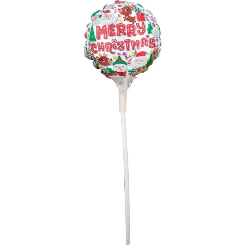Merry Christmas Buddies Round Foil Balloon 10cm 1 Merry Christmas Buddies Round Foil Balloon 10cm