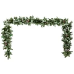Rustic Christmas Foliage Garland 2.7m -Decorations Shop christmas garland