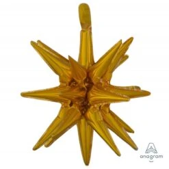 Gold Christmas SuperShape Multi-Balloon Small Magic Star Shaped Balloon 45cm X 50cm
