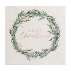 Merry Christmas Rustic Red Christmas Lunch Napkins 15cm X 15cm 16 Pk 5 Merry Christmas Rustic Red Christmas Lunch Napkins 15cm X 15cm 16 Pk -Decorations Shop christmas lunch napkins 2