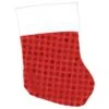 Christmas Mini Red Fabric Stockings With Sequins 15cm Pack Of 6