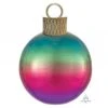 Ombre Rainbow Christmas Orbz & Ornament Kit Shaped Balloon 38cm X 50cm