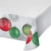 Christmas Elegant Ornaments Paper Table Cover 137cm X 259cm