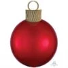 Christmas Red Orbz & Ornament Kit Shaped Balloon 38cm X 50cm
