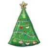 Christmas Tree Standard XL Shaped Balloon 43cm X 60cm