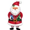 Christmas Snowy Santa Shaped Balloon 48cm X 86cm