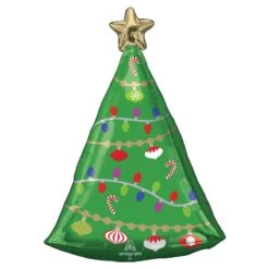 Christmas Tree Standard XL Shaped Balloon 43cm X 60cm