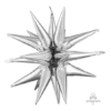 Silver Christmas SuperShape Multi-Balloon Large Magic Star Shaped Balloon 76cm X 88cm