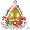 Christmas SuperShape XL Gingerbread House Shaped Balloon 71cm X 76cm