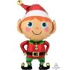 SuperShape XL Happy Christmas Elf Shaped Balloon 55cm X 88cm