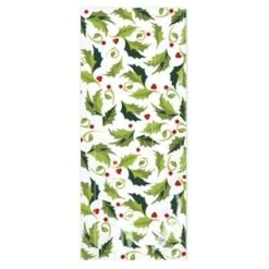Christmas Holly Celebrate The Season Cello Favour Bags 24cm X 10cm X 5cm 20 Pk