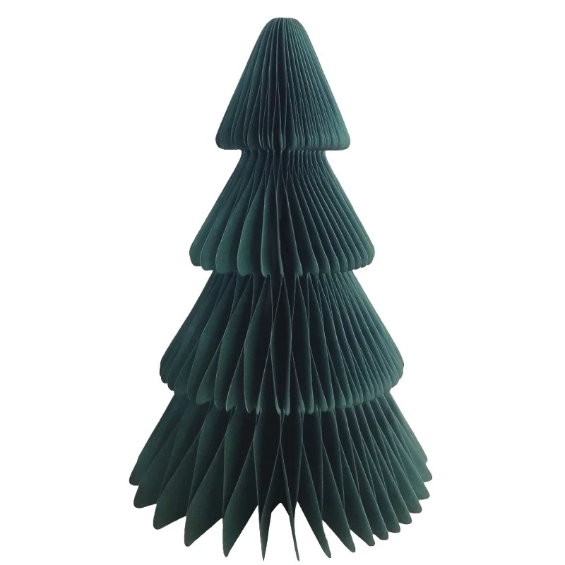 Green Christmas Tree Honeycomb Centrepiece 35cm 4 Green Christmas Tree Honeycomb Centrepiece 35cm - Image 4