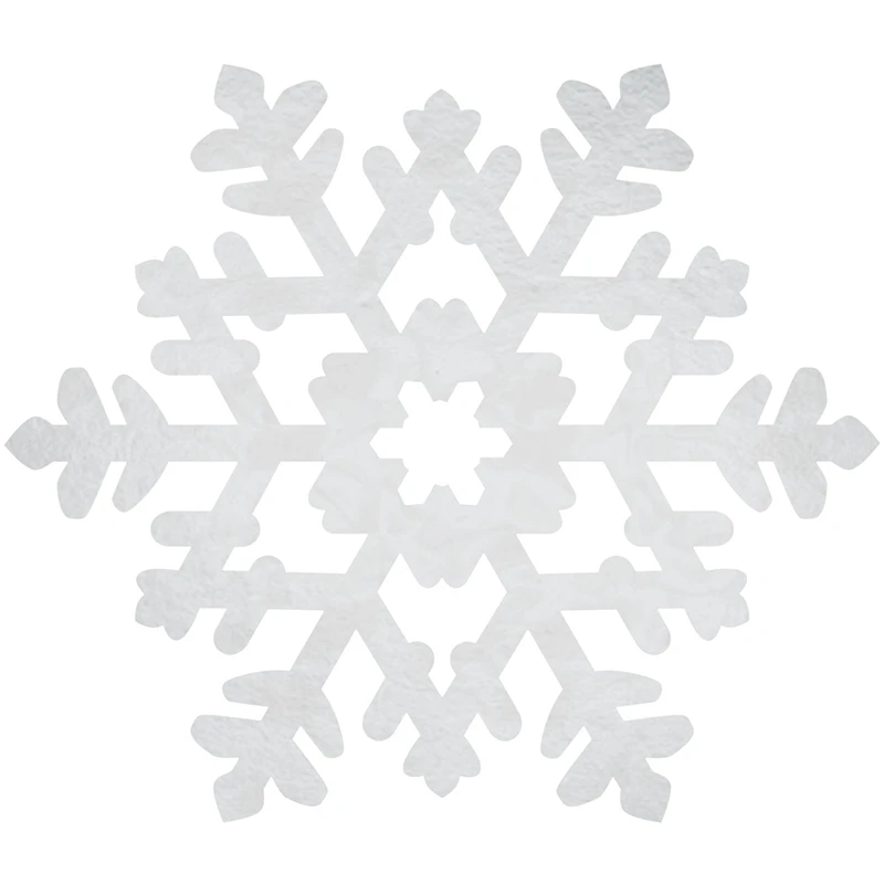 Christmas Large Snowflake Foil Cutout 38cm 1 Christmas Large Snowflake Foil Cutout 38cm