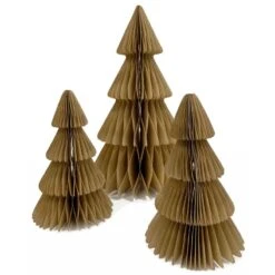 Navy Christmas Tree Honeycomb Centrepiece 35cm -Decorations Shop office party navy centrepiece