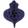 Christmas Navy Bauble Honeycomb Hanging Decoration 40cm
