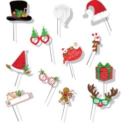 Christmas Fun Photo Props 12 Pk