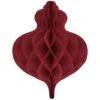Christmas Red Bauble Honeycomb Hanging Decoration 40cm