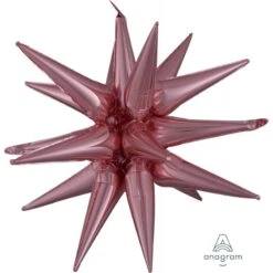 Rose Gold Christmas SuperShape Multi-Balloon Large Magic Star Shaped Balloon 76cm X 88cm