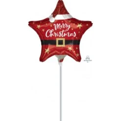 Santa Merry Christmas Foil Balloon 22cm