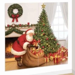 Christmas Santa Claus Wall Scene Setters 165cm X 85cm 2 Pk
